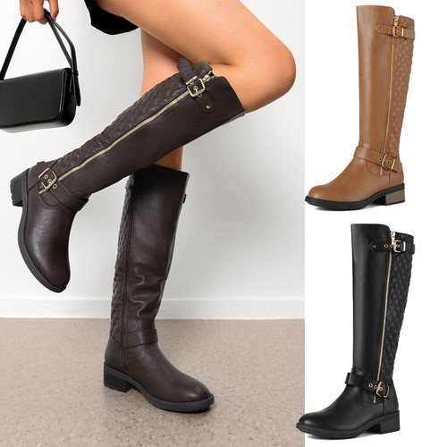 Women zipper knee high - women,